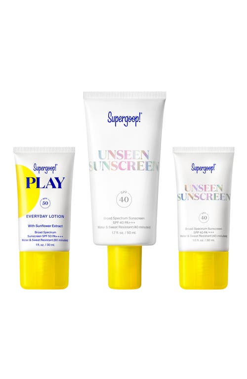 Supergoop! Unseen & Play Sunscreen SPF 50 Set $78 Value