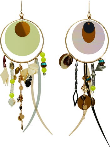 Tory burch mismatched fish 2025 earrings