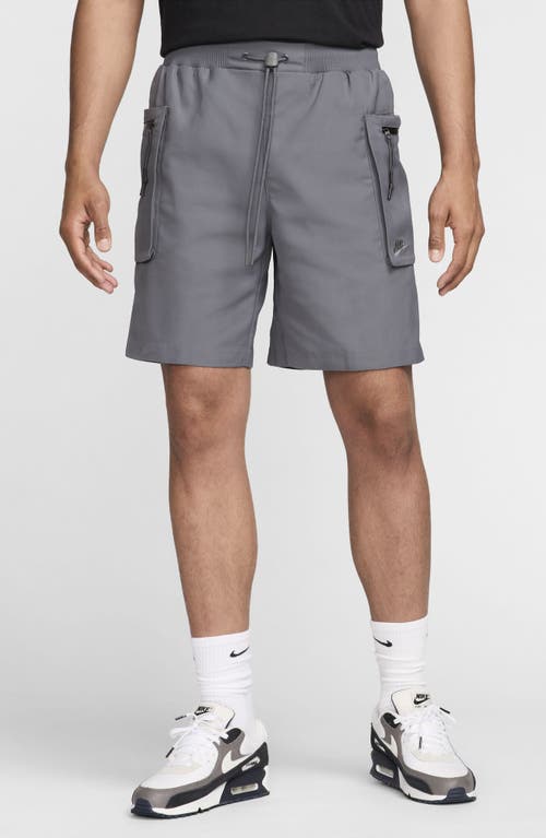 Shop Nike Sportswear Tech Pack Utility Shorts In Iron Grey/black/iron Grey