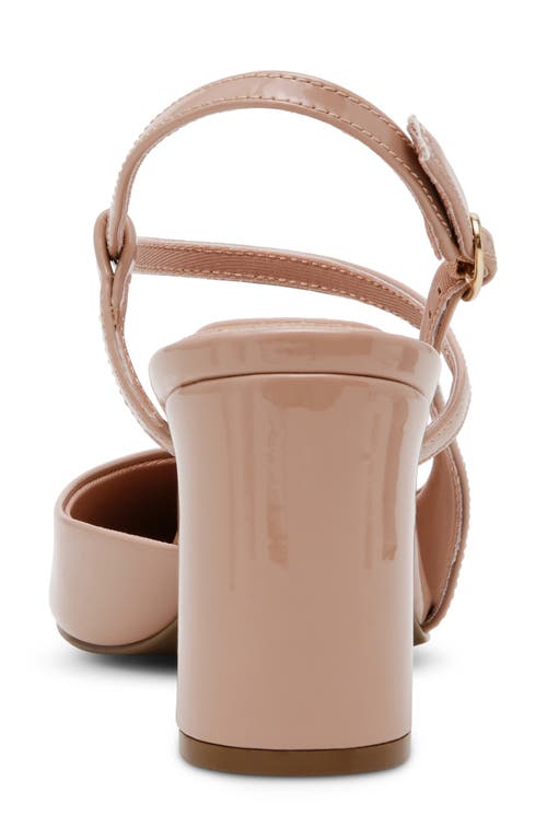 Anne Klein Women's Bliss Pointed Toe Strappy Block Heel Pumps In Almond