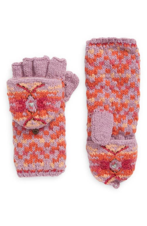 Sedona Convertible Wool Mittens in Lavender
