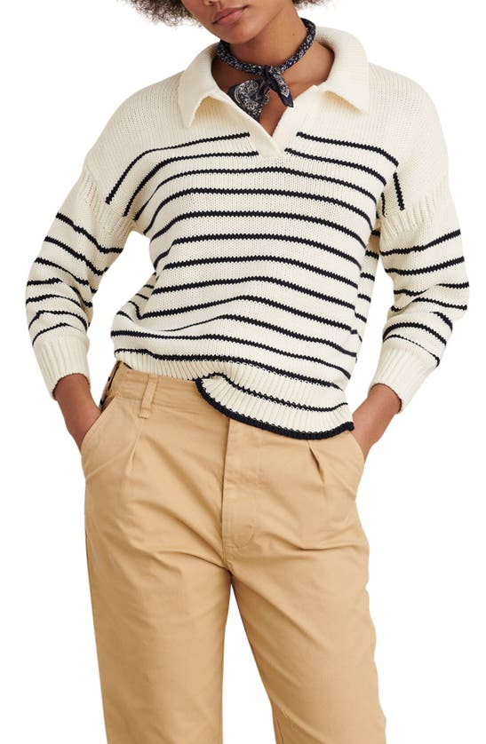 ALEX MILL Cottons JACQUES STRIPE PULLOVER