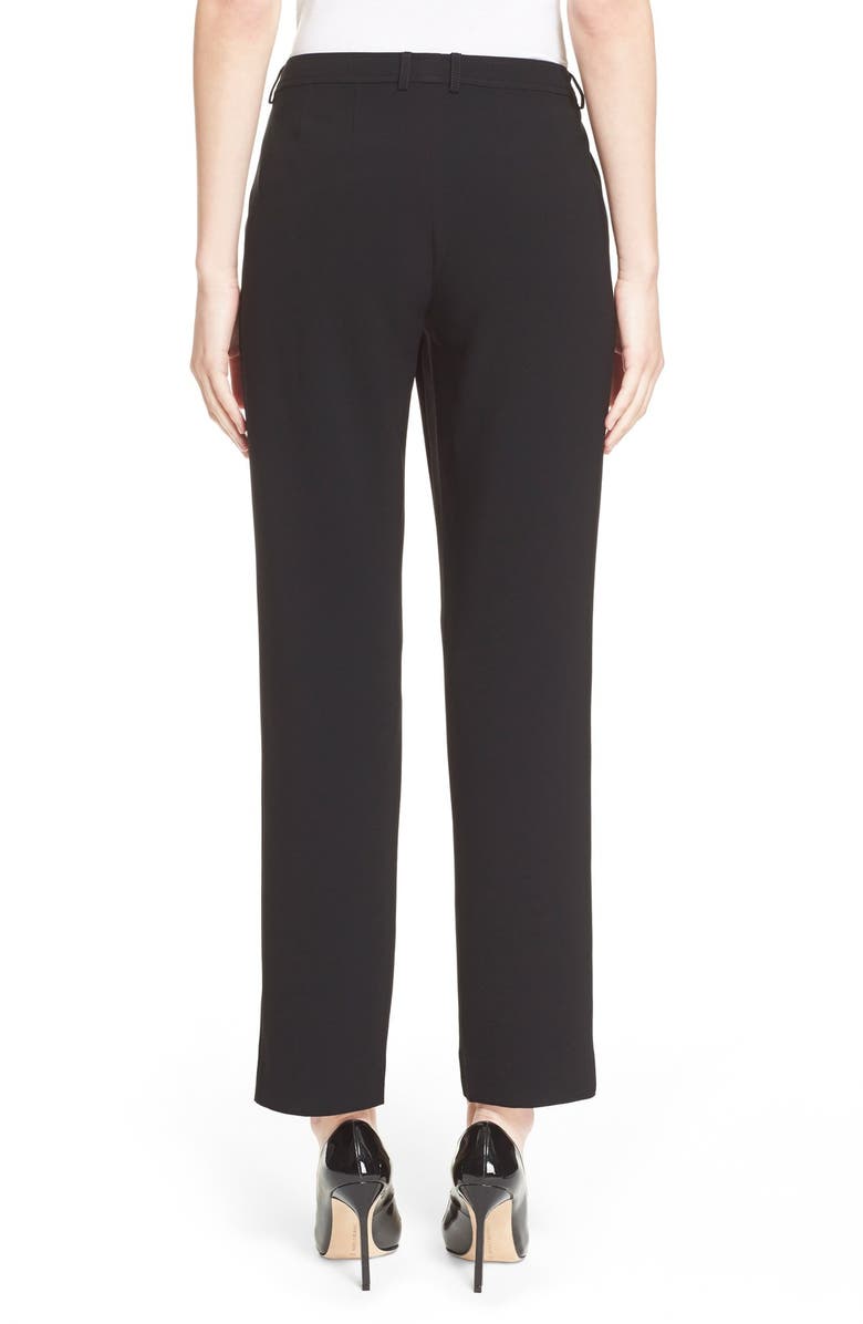 ST. JOHN Collection 'Jennifer' Crepe Marocain Ankle Pants, Alternate, color, 