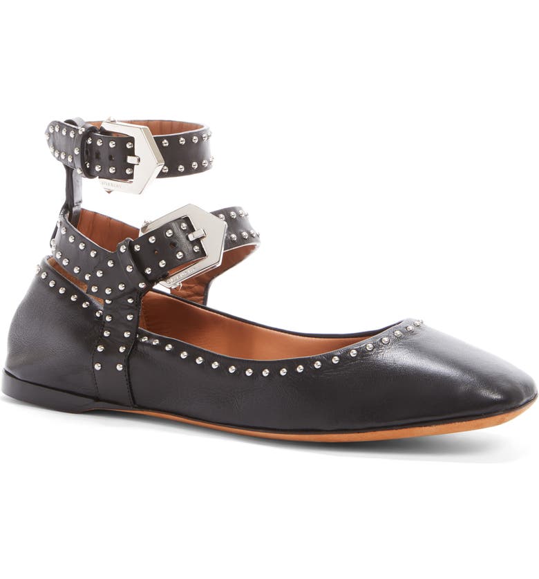 Givenchy Studded Ankle Strap Flat (Women) | Nordstrom