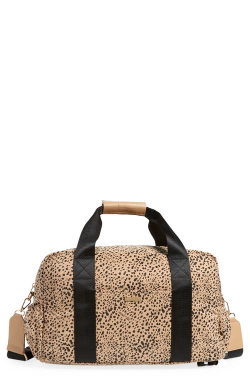 Mali + Lili Remy Recycled Nylon Convertible Duffle Bag in Leopard