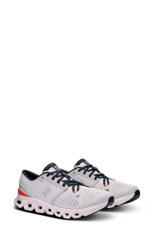 Shop On Cloud X 4 Training Shoe In Silver/flame