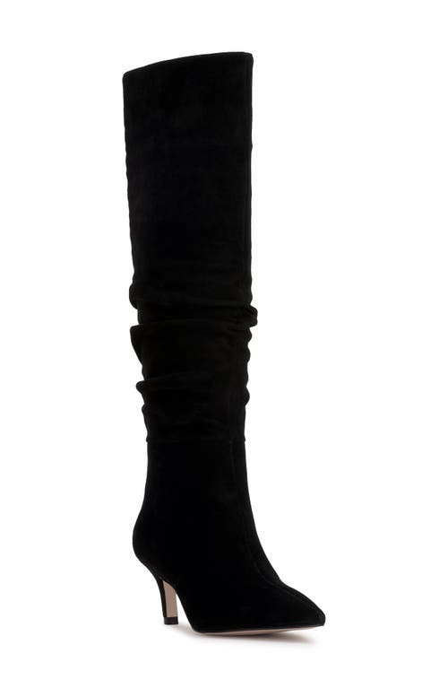 Jessica Simpson Naevy Slouch Pointed Toe Knee High Boot In Black