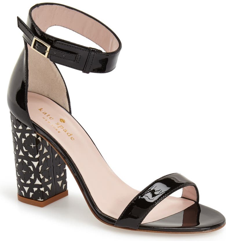 kate spade new york 'idelle' ankle strap block heel sandal (Women ...