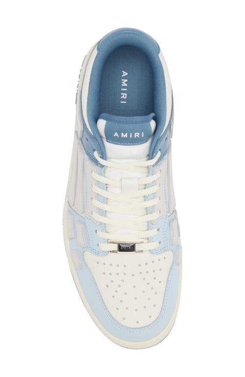 Shop Amiri Skel Sneaker In Blue White Blue