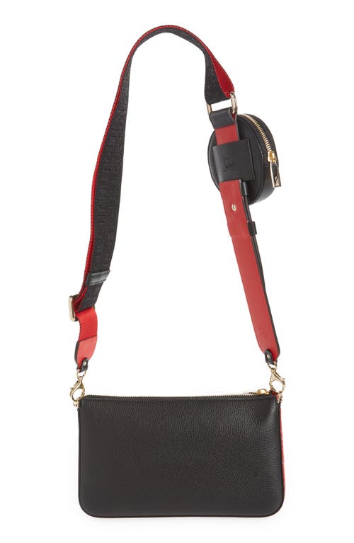 Shop Christian Louboutin Loubila Hybrid Pouch Crossbody In Black/loubi/black