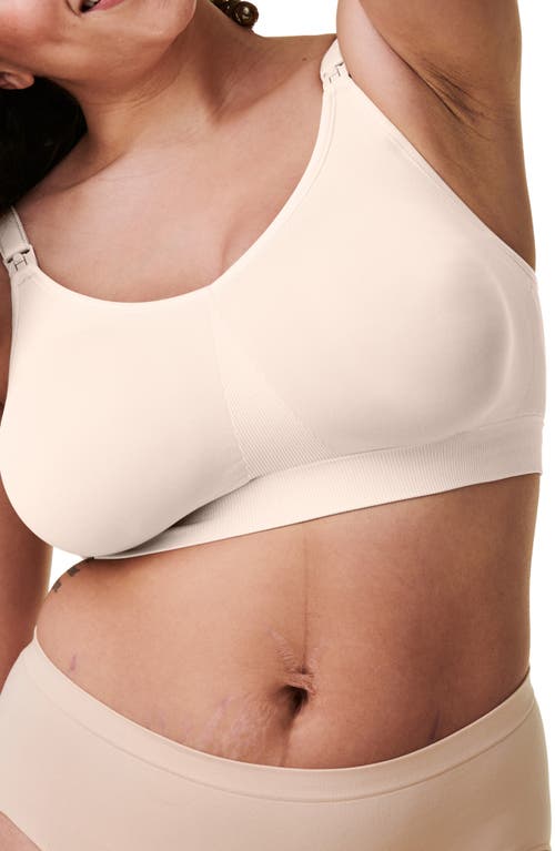 Bravado Designs Body Silk Seamless Recycled Nylon Blend Wireless Maternity/nursing Bra In White