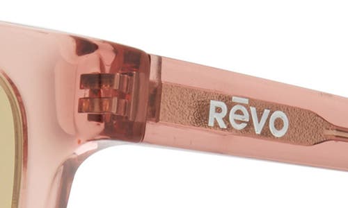 Revo Daphne 56mm Oval Polarized Sunglasses In Crystal Mauve/gray