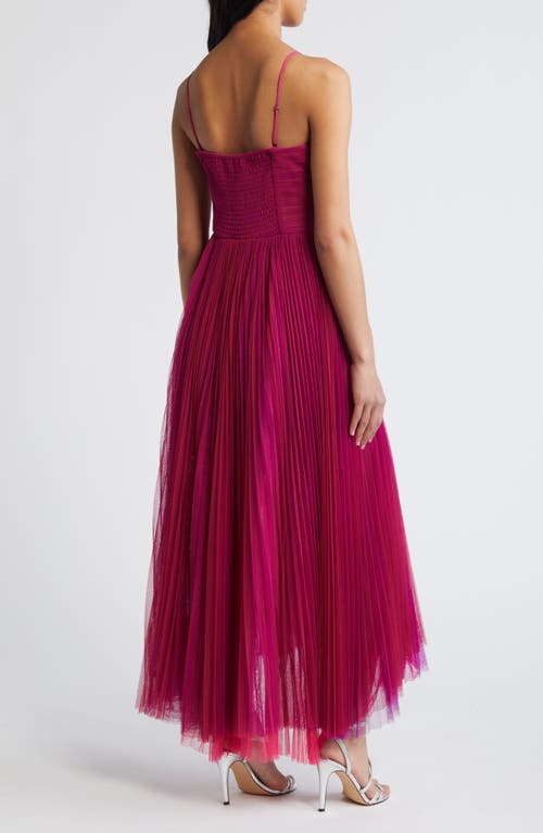 Shop Chelsea28 Smocked Strapless Tulle Cocktail Dress In Pink Combo