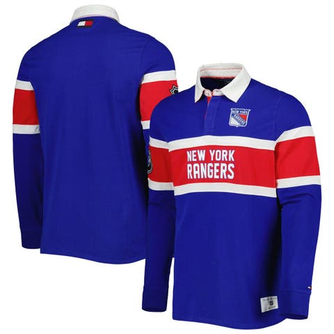 NFL Men's City Crest, Diagonal Stripe Polo Shirt, New York Giants, Medium