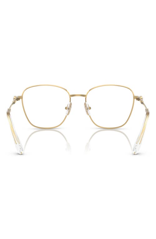 Swarovski 52mm Square Optical Glasses In Gold