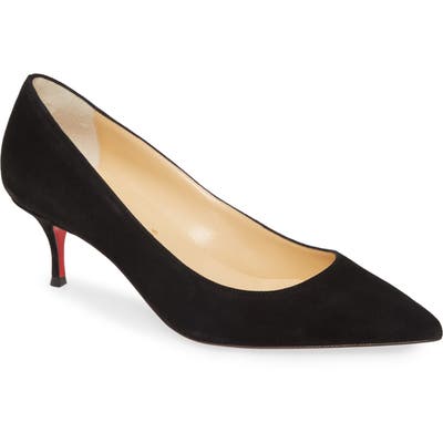 Christian Louboutin Kate Kitten Heel Pump - Black