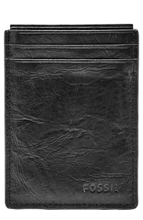 UPC 762346342335 product image for Fossil Neel Magnetic Leather Money Clip Card Case in Black at Nordstrom | upcitemdb.com