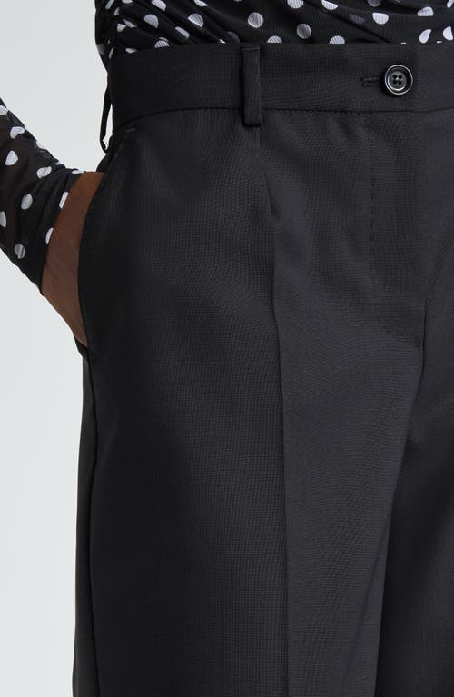 Shop Dolce & Gabbana Dolce&gabbana Wool Flare Leg Pants In N0000 Nero