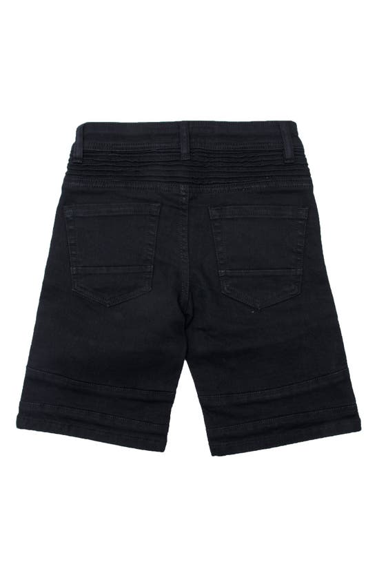 Shop X-ray Xray Kids' Distressed Denim Shorts In Jet Black