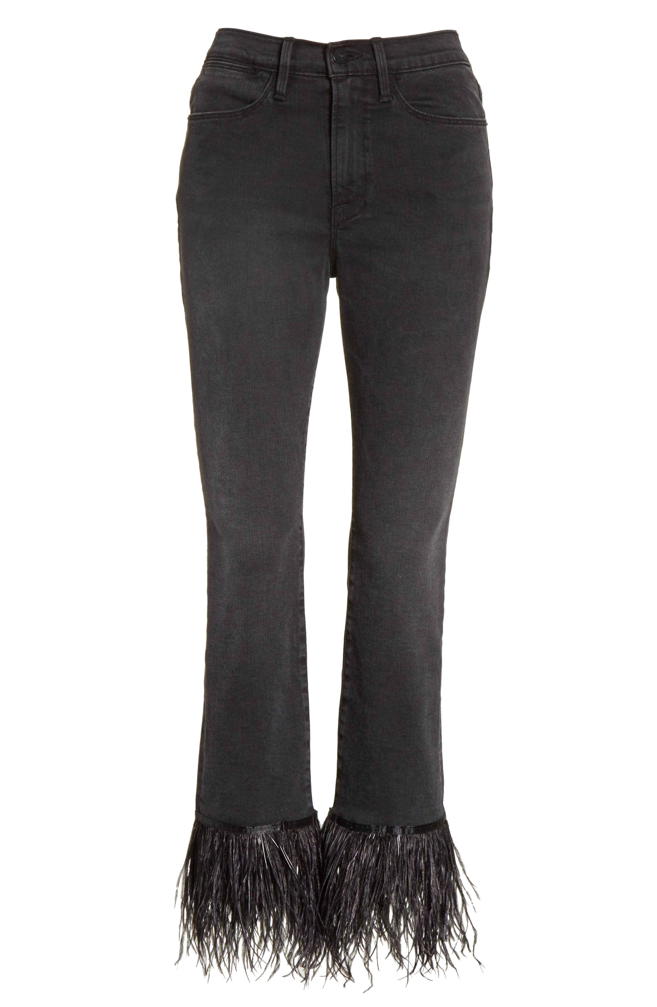 frame feather jeans