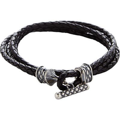 Degs & Sal Stealth Leather Wrap Bracelet