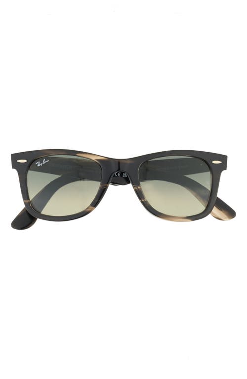 Ray-Ban Wayfarer 50mm Gradient Square Sunglasses in Striped Grey at Nordstrom