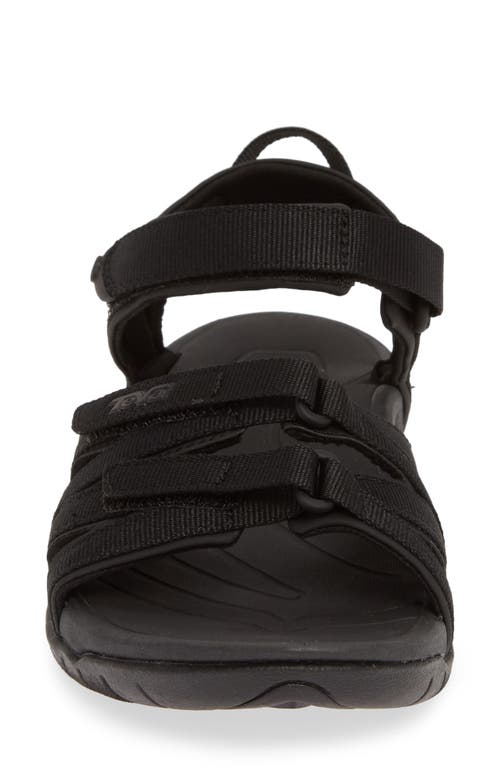 Teva 'tirra' Sandal In Black/black Fabric