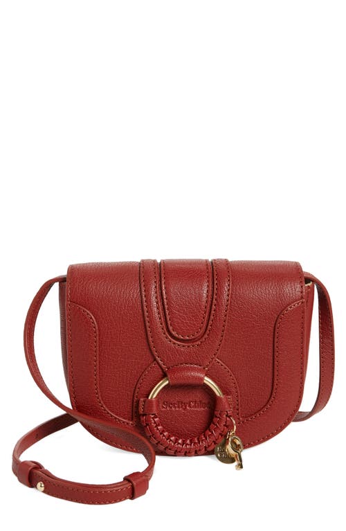 See by Chloé Mini Hana Leather Bag in Reddish Brown