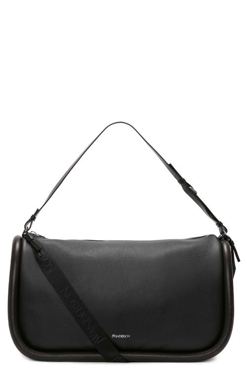 JW Anderson The Bumper Leather Shoulder Bag in Black at Nordstrom