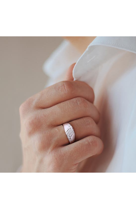 Delmar Diamond Ring In White Gold