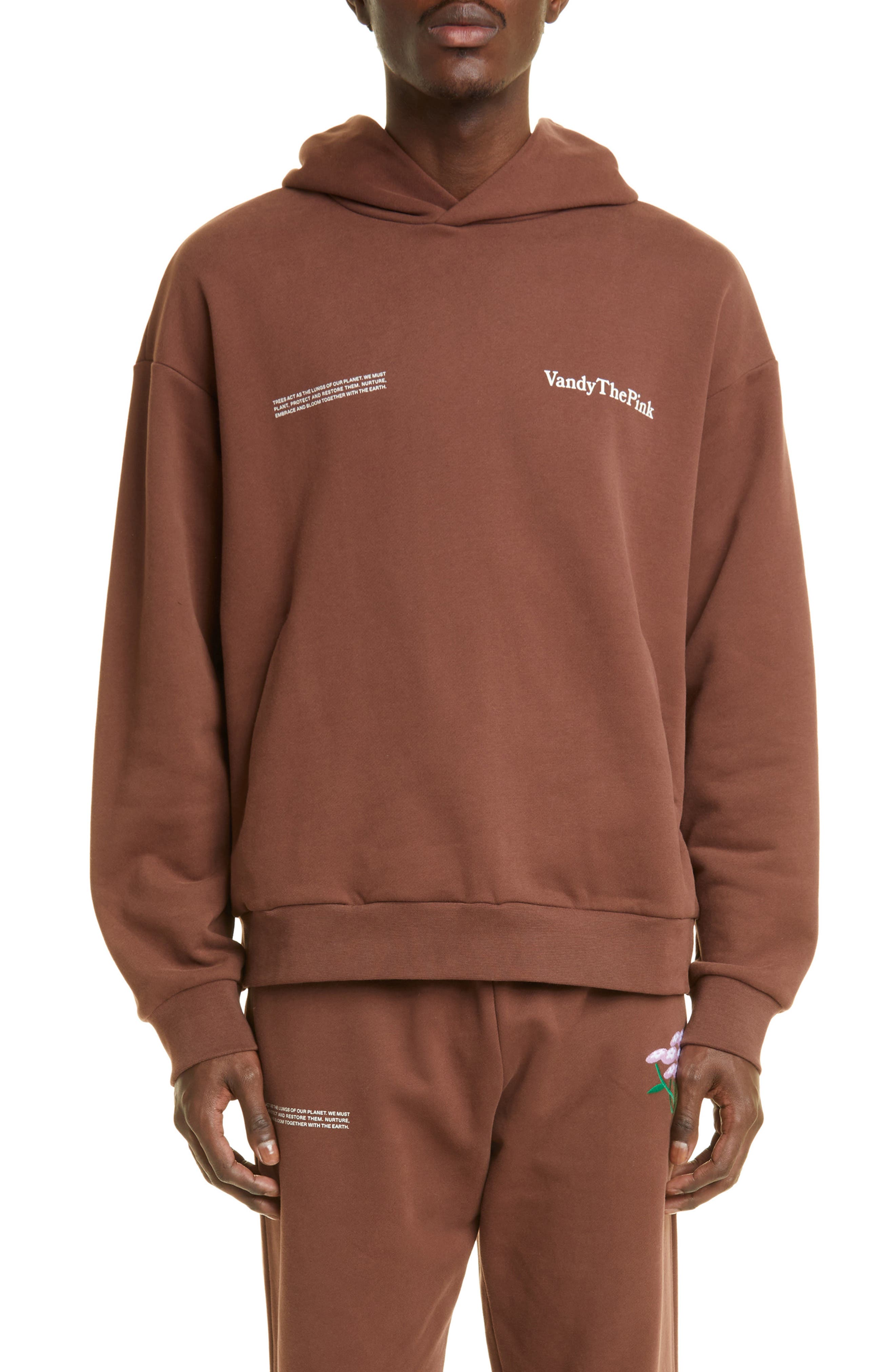 green and brown hoodie