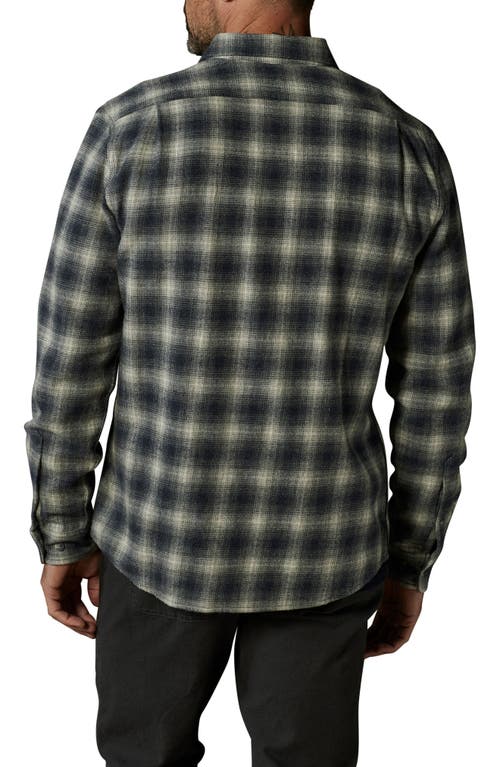 Shop The Normal Brand Louis Heavyweight Flannel Overshirt In Carbon Plaid