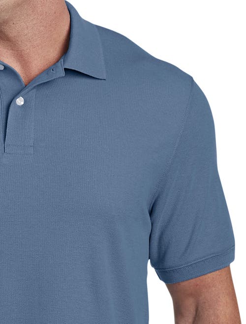 Shop Harbor Bay By Dxl Piqué Polo Shirt In Bering Sea