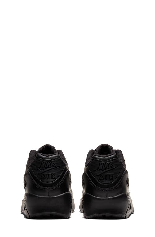 Shop Nike Kids' Air Max 90 Sneaker In Black/black/black