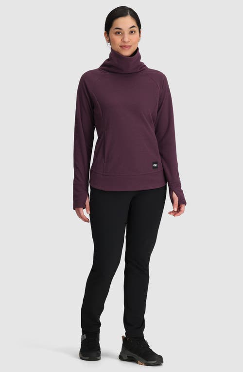 Shop Outdoor Research Trail Mix Fleece Cowl Pullover In Amethyst