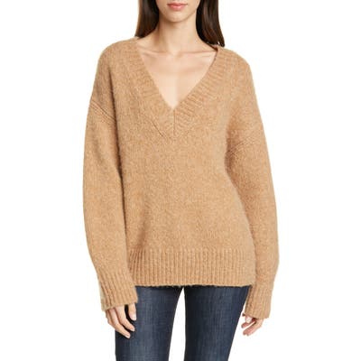 Dvf Carmella V-Neck Wool Blend Sweater
