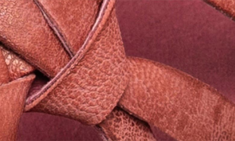 Antelope Genna Platform Wedge Sandal In Bordeaux Leather