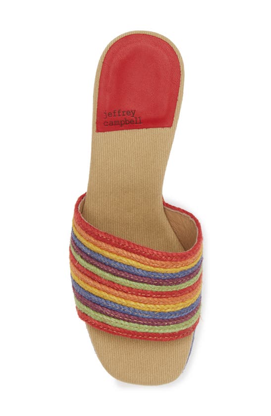 Shop Jeffrey Campbell Cabana Platform Sandal In Colorful Jute