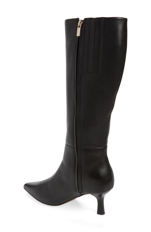 Shop Frankie4 Allegra Pointed Toe Knee High Boot In Black Fitted