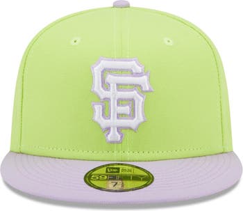 New Era Light Blue/Neon Green Boston Red Sox Spring Color Two-Tone 59FIFTY Fitted Hat