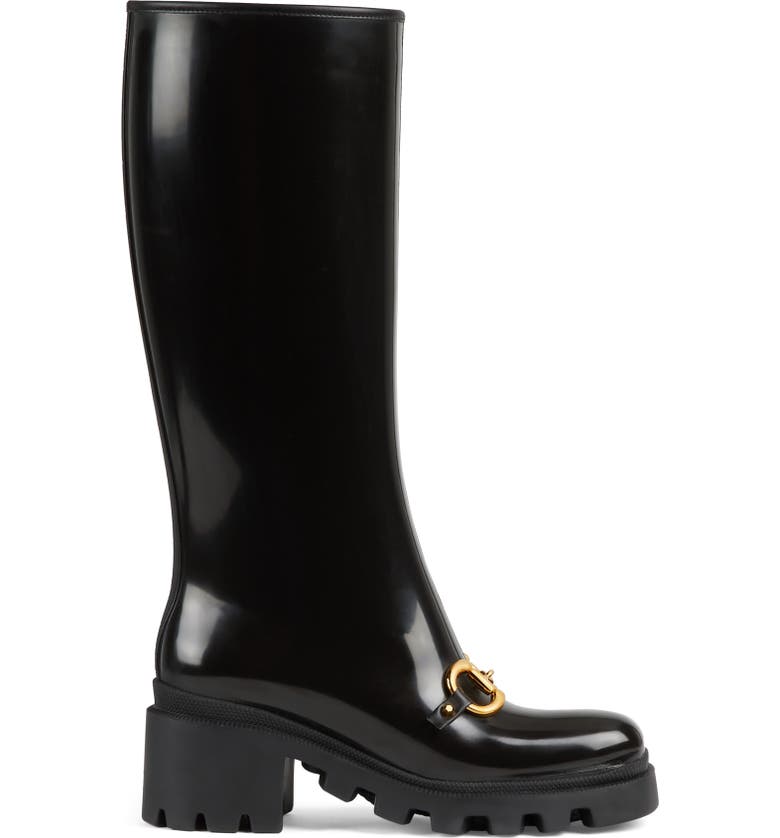 Gucci Trip Lug Knee High Rain Boot (Women) | Nordstrom