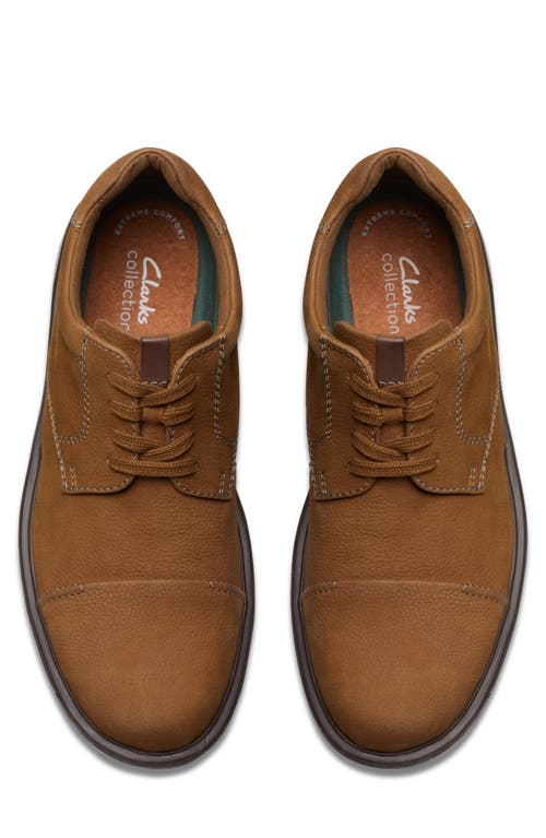 Clarks Collection Men's Gessler Cap Toe Dress Shoes In Cola Nubuck