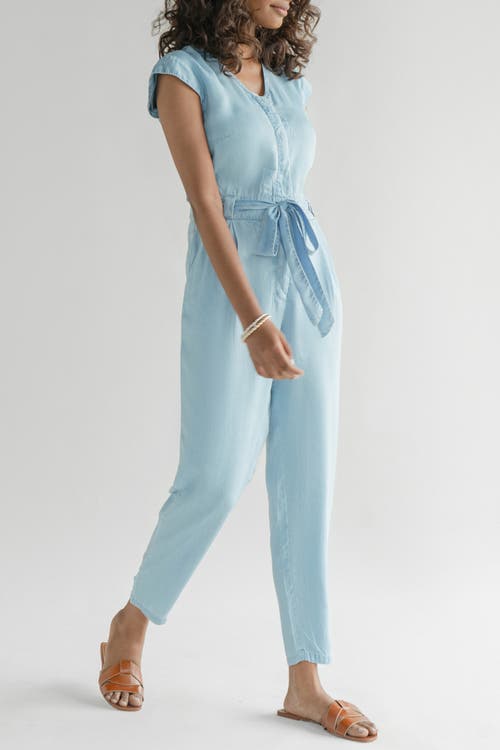 Reistor Evening Chai Jumpsuit In Blue Denim