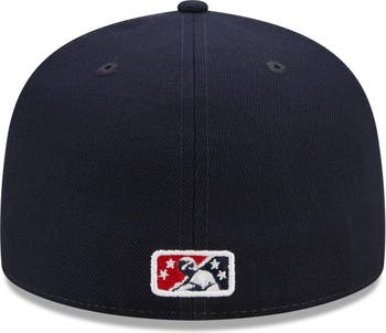 Louisville Bats New Era Authentic Collection 59FIFTY Fitted Hat - Navy/Red