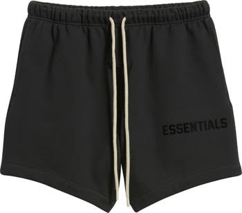 Essentials black sweat discount shorts