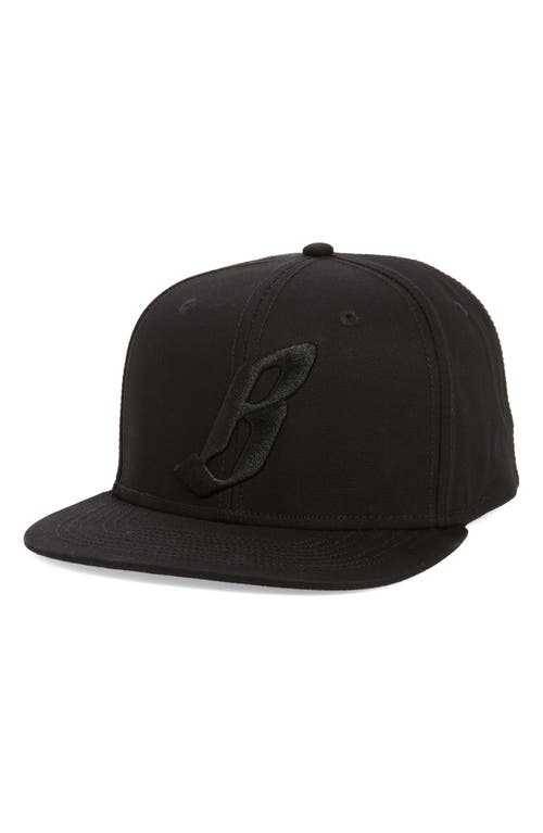 Billionaire Boys Club Flying B Snapback Baseball Cap in Black