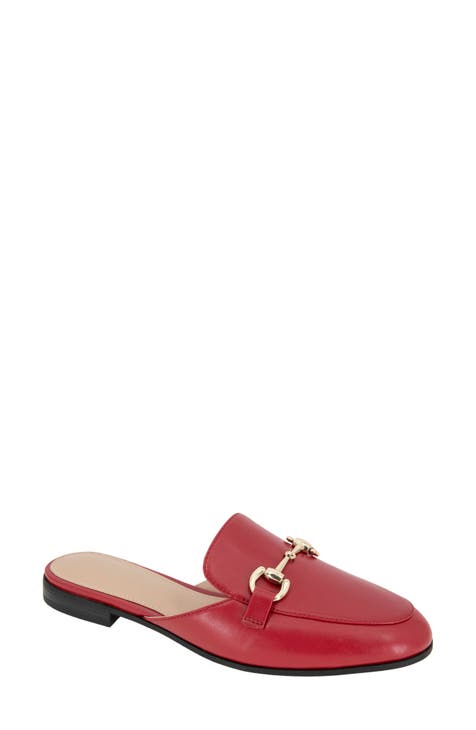 chanel red mules 7