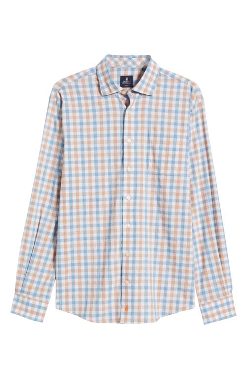 Shop Johnnie-o Mcarthur Check Performance Button-down Shirt In Creole