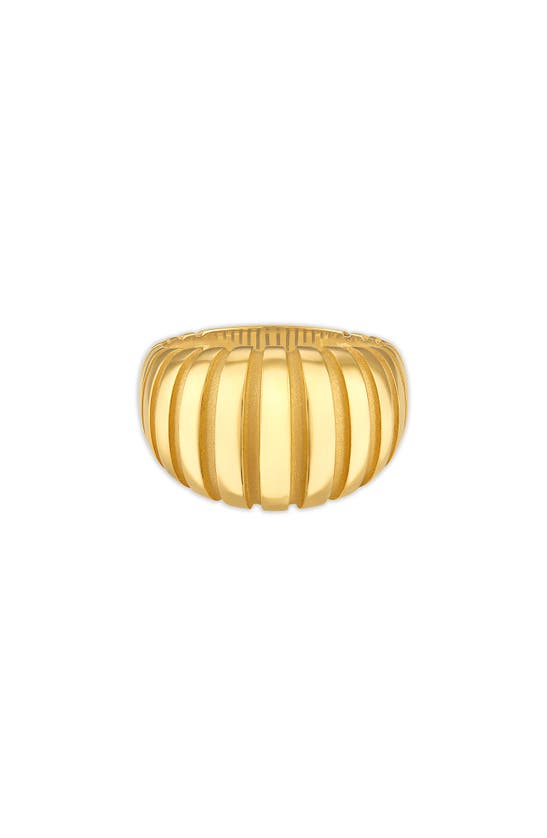 Pamela Zamore Noa Large Dome Ring In Gold