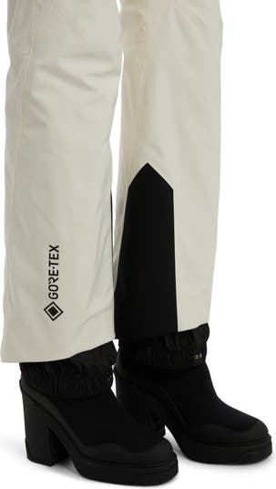 White Flared Gore-Tex ski trousers, Moncler Grenoble